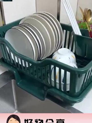 沥水碗架新款水槽放碗架大容量收纳厨房筷子餐具置物架果蔬沥水篮 #实用好物 #厨房好物 #沥水篮 #厨房好物 #碗筷沥水篮