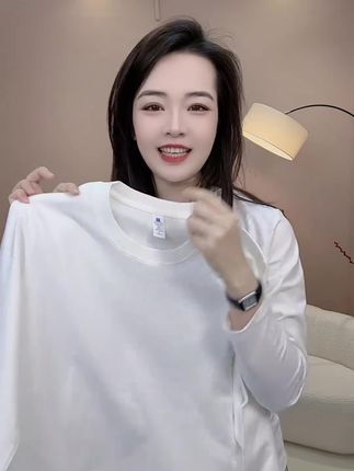 棉致儿童白色打底衫男女童春秋纯棉长袖t恤秋季100%全棉上衣秋装#百搭t恤 #透气舒适 #面料柔软舒适 #好穿又好搭