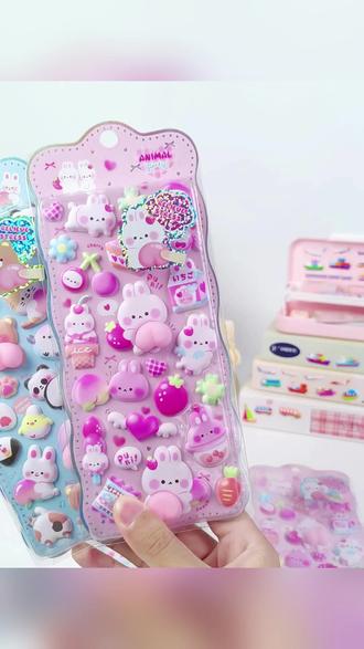 闪乐软萌兔屁屁贴解压捏捏乐儿童女孩礼物 #解压捏捏乐 #儿童女孩礼物 #软萌兔屁屁贴 #宝宝奖励礼物 #粉色屁桃贴纸