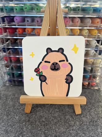 挑战用丙烯马克笔画100个小可爱#丙烯马克笔#绘画#简笔画#儿童画#绘画过程