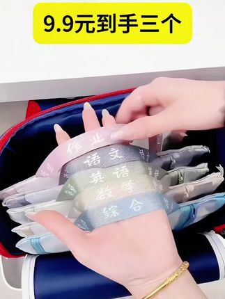 厂家促销, 9.9元到手三个,这个双层网 纱科目袋真的太好用, 快点给孩子备起 来吧,关键是赵科目的时候好找不用在书包里翻来覆去了#开学必备 #学习用品 #试卷收纳袋#科目袋 #学科分类袋