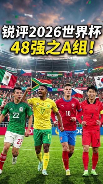 2026年美加墨世界杯48强一句话锐评之A组 墨西哥依然稳如老狗!南非继续打个酱油!捷克看似中规中矩,韩国火力有点发愁!#2026美加墨世界杯 #一句话锐评 #韩国 #墨西哥 #美职联