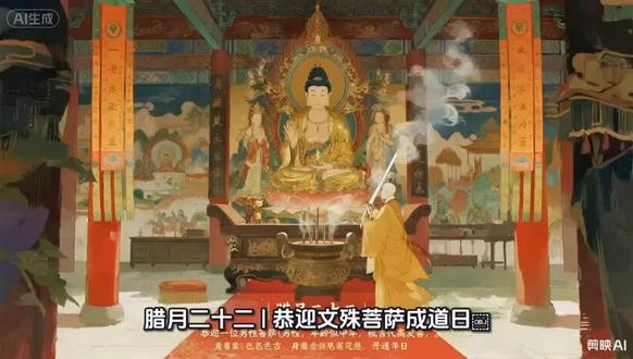 腊月二十二 | 恭迎文殊菩萨成道日#南无文殊师利菩萨 #