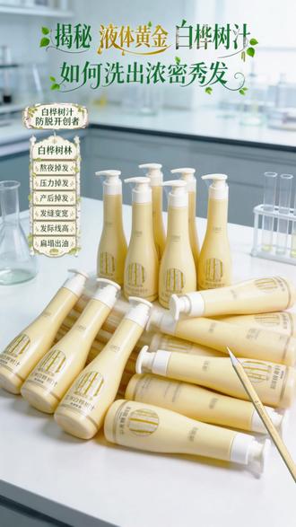 守住你的发量 白桦树汁原液防脱洗发水强根健发超值版