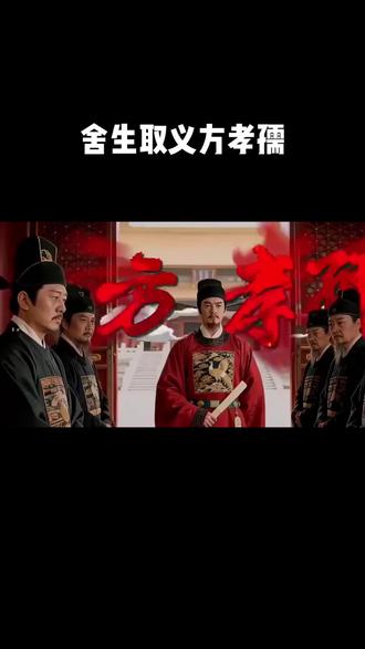 历史上第一个被诛十族的人#方孝孺 #历史 #科普