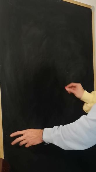 不如在黑板上表个白吧! 上一次拿粉笔还是在毕业前。#粉笔画 #彩虹少女 #烟花 #黑板报