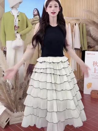 0411蛋糕裙 #请欣赏赵露思的今日穿搭 #当我有许妍同款衣服 #迪丽热巴同款礼服变装挑战 #许妍激发了大家的打扮欲 #许妍穿搭我先学了