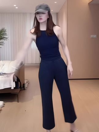 #显瘦遮肉 #显高显瘦穿搭 #显瘦穿搭 #休闲裤女 #穿搭喜欢我关注我