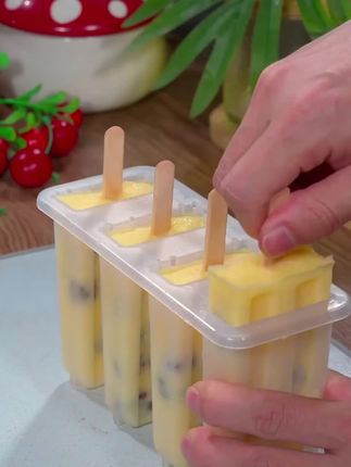 家用自制老冰棍冰糕冰棒冰淇淋儿童大号奶酪棒经典模具#自制雪糕 #雪糕模具 #老冰棍模具 #清凉一夏