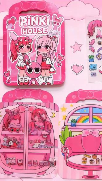 #节奏盒子# 果冻贴安静书 #安静书# 儿童玩具 #益智玩具 节奏盒子平基的家果冻贴安静书diy手工反复玩可水洗益智换装游戏