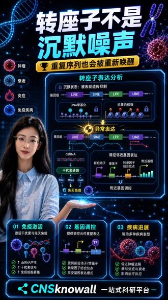 转座子:藏在基因组重复序列里的疾病线索#转座子 #基因组 #生信分析 #重复序列 #SCI