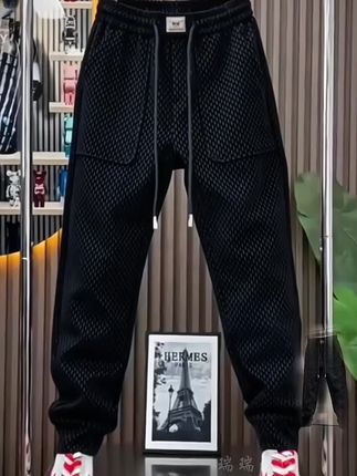 #秋冬新款植绒休闲裤#男士穿搭分享 #休闲裤