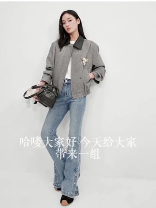 【商场同款】HPLY荷比俪秋季新女摩登时髦外套HYE12520136