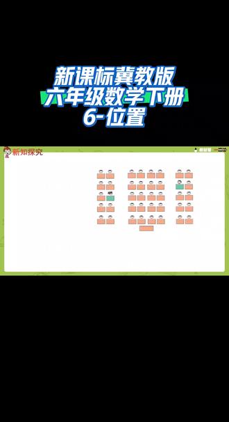 新课标冀教版六年级数学下册(6-位置)#陪娃学习 #有趣的知识又增长了 #抖音数学 #干货分享 #课件