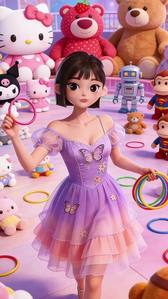 豆包姐姐的套圈乐园#二次元原创 #豆包