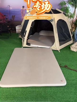 【原始人舒云弹丝云床】户外露营新款拉丝气垫床打地铺家用便携帐篷#露营拉丝床垫#户外弹丝云床 #便携帐篷必备弹丝云床