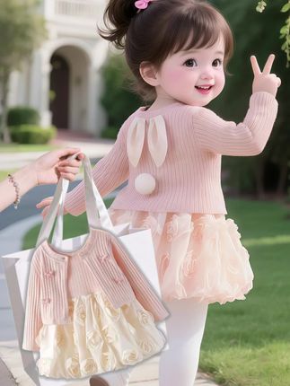 原来女儿是我的小闺蜜呀👧 早上蹲在地上系鞋带,她突然踮脚给我拨了拨碎发:“妈妈头发乱啦~” 刚因为工作烦躁皱眉,她就把毛绒兔塞进我怀里:“抱兔兔就不生气啦!” 晚上陪她读绘本,她指着图里的小女生说:“妈妈,我长大要当你的妈妈,给你买草莓味的糖~” 原来不是我在单方面爱她,这个小不点早把我放在心尖上啦。 #宝妈日常 #女童穿搭 #宝宝秋季穿搭 #生女儿就是用来打扮的 #女童连衣裙两件套 @抖加🔥上热门🔥dou+🔥热点宝 @DOU+小助手