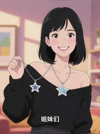 欧美明星都在戴的这款六芒星项链,你也值得拥有! #克罗心项链 #六芒星项链 #项链吊坠 