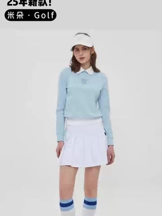 25年春秋新款来啦! 韩国潮牌A家春秋新款女士高尔夫长袖上衣/珠地面料吸汗排湿/加厚不加绒/换季必备! #高尔夫 #高尔夫女装 #高尔夫服装 #高尔夫服装搭配 #爆款热卖中