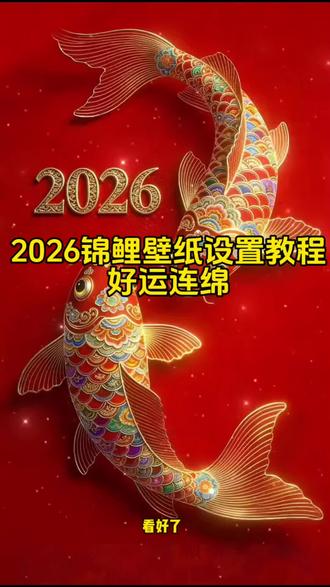 2026年年有鱼动态壁纸 2026锦鲤动态壁纸 一键剪同款 手残党必学。#剪映 #动态壁纸#2026锦鲤壁纸#新年必备#剪映一键剪同款模板 手机壁纸 手机动态壁纸 2026年年有鱼动态壁纸 高清无水印壁纸 剪同款 招财壁纸 招财动态壁纸。新年开运壁纸