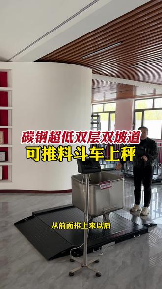 碳钢超低双层双坡道可推料斗车上秤 #地磅 #唐衡 #厂家直发品质保证