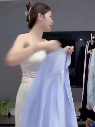 2025新款韩版宽松休闲中长薄款衬衣外穿垂感纯色衬衫长袖防晒衬衫