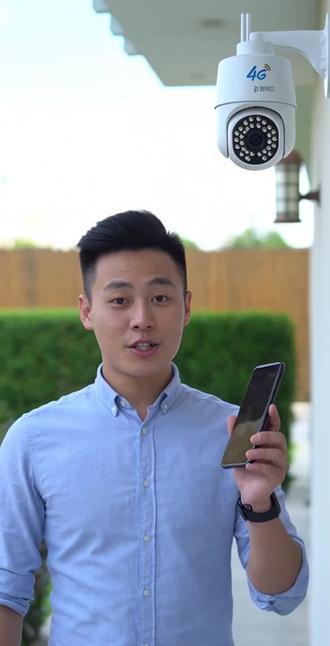 警视卫【4G免费流量】家用监控摄像头无需网络手机远程360度室外#家用监控摄像头推荐