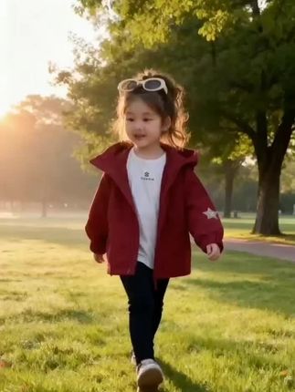 女童外套春秋款新款洋气儿童装秋装时髦风衣女宝宝韩版冲锋衣#好物推荐🔥 #新品上架 #童装搭配