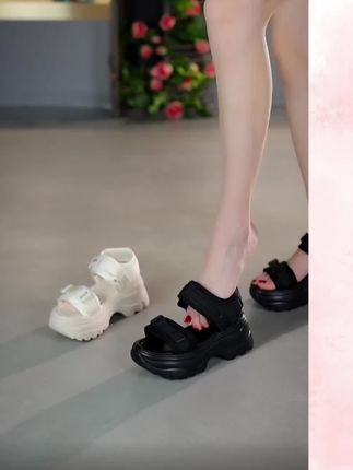 暮秋秋两穿凉鞋女2025新夏季外穿厚底一字带凉拖鞋百搭仙女风拖鞋