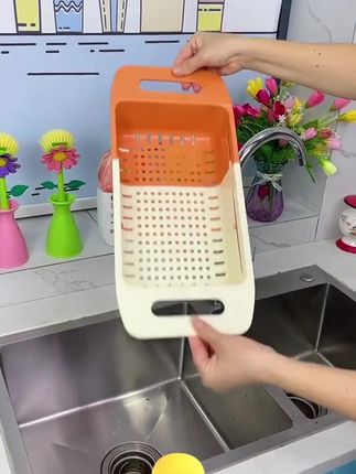 #伸缩沥水篮#沥水篮#厨房好物 #