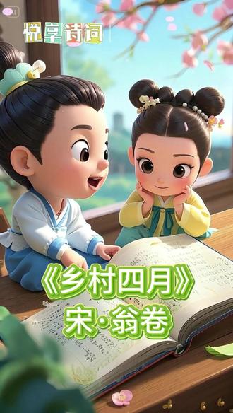 悦享诗词第87集:《乡村四月》宋·翁卷 #诗词歌赋 #古诗启蒙 #国学启蒙 #启蒙从小做起 #春天的诗