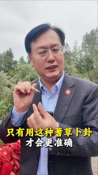 只有用这种蓍草卜卦,才会更准确 #蓍草 #卜卦 #易经 #太昊陵 #国学智慧