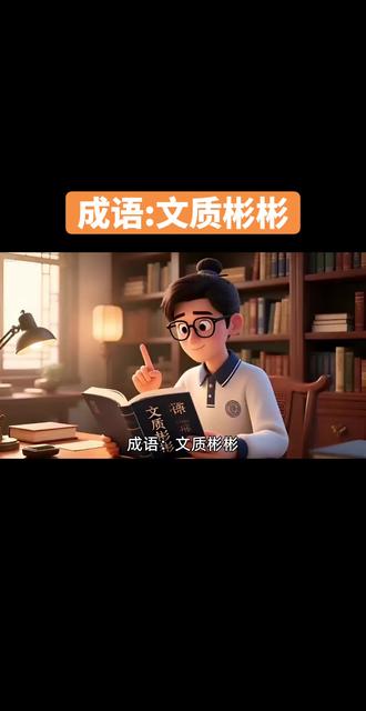 天天说成语之文质彬彬#涨知识 #成语 #科普