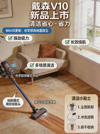 家人们!戴森新款V10 O终于上新了❗️ 你们是不是感觉家里看着挺干净,其实藏了好多看不见的微尘?
这款直接自带光学探测黑科技
绿光一扫,肉眼看不到的灰尘、碎屑、毛絮全部照出来
哪里脏吸哪里,清洁不盲目,打扫效率直接拉满💥
全屋深清洁一机搞定
地板、床底、沙发、缝隙、地毯全都能吸
吸力稳定强劲,养宠、有娃家庭太需要了
今天顺便给大家整理好了
全套使用方法+拆解清洗保养教程
细节拉满,新手也能轻松上手
想买吸尘器、纠结戴森新款的
一定要点赞收藏,慢慢看~
#戴森V10O #戴森新品 #戴森吸尘器 #清洁神器 #居家好物