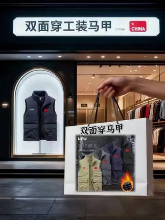 #户外潮品 #赤诚爱国心 #双面穿工装马甲彰显中国风 @好运大吗喽