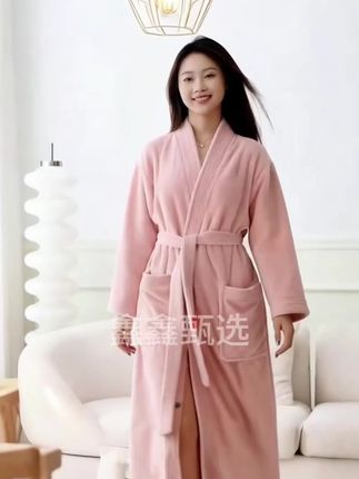 成人加厚高档浴袍女吸水速干秋冬加厚睡袍浴衣家居服#舒适家居服 #加厚浴袍#睡袍
