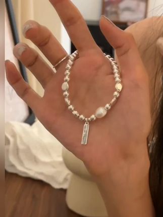 是闺蜜喜欢的纯银手链! #纯银饰品 #饰品搭配不能少 #手链控 #银饰品 #饰品分享