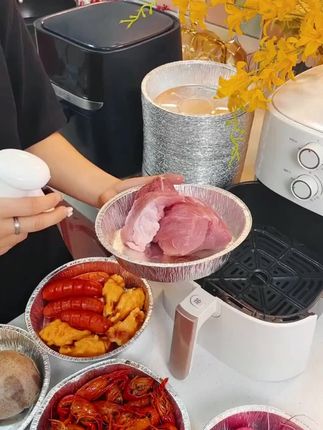 #空气炸锅美食 #空气炸锅锡纸盘 #空气炸锅纸 #锡纸盘
