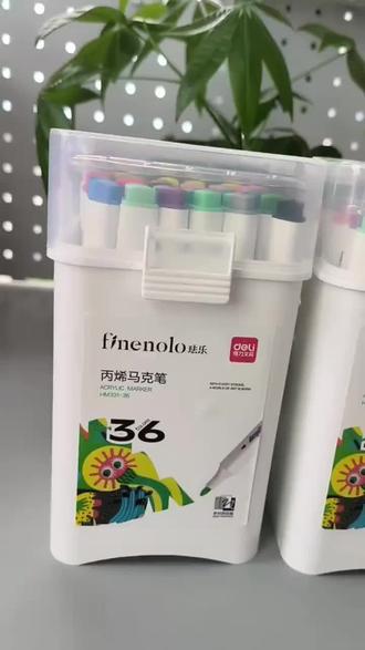 现在小朋友都在用#丙烯马克笔 画画。不透纸不透色,颜色鲜艳,还可以叠色!#画画 都变好看了呢 #画笔推荐#得力丙烯马克笔