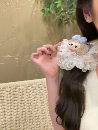 这么可爱的发圈当然要和好朋友一起戴呀~#网红发饰 #少女心好物 #头饰发饰 #仙女必备 #发圈