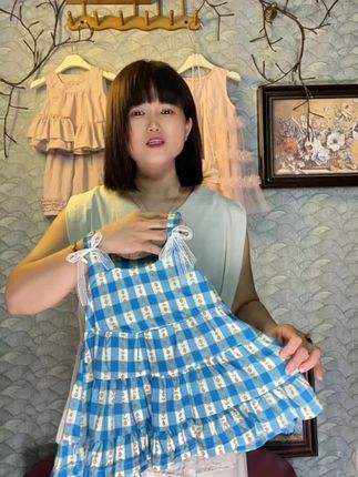 #女童连衣裙 #女宝穿搭 #高品质童装 #女童吊带裙 #骗你生女儿 @巨量千川