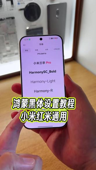 国际版字体的鸿蒙黑体如何在小米手机上设置?详细教程来了#玩机技巧 #小米玩机技巧 #鸿蒙字体 #小米第三方主题安装教程