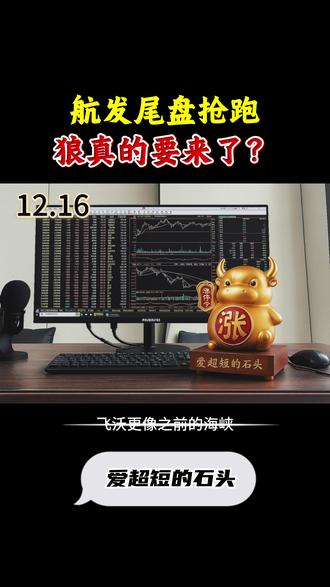 航发尾盘抢跑,狼真的要来了?#财经 #股民 #复盘 #航发 #龙头