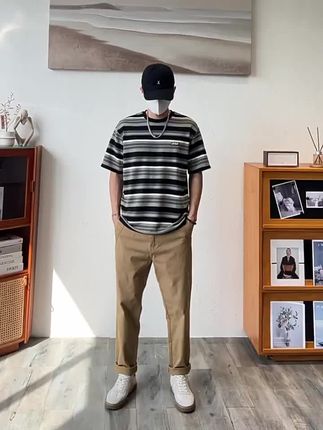 #潮流穿搭 #潮牌穿搭 #帅气穿搭 #休闲裤男穿搭 #休闲裤男宽松