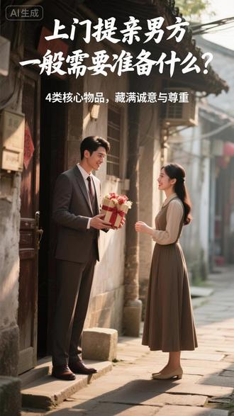 上门提亲男方一般需要准备什么? 1934.婚礼攻略:上门提亲男方一般需要准备什么?4类核心物品,藏满诚意与尊重