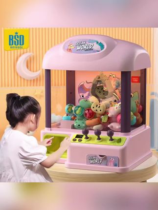 贝思迪儿童抓娃娃机夹公仔小型家用迷你扭蛋机圣诞节女孩玩具礼物 #儿童礼物 #抓娃娃机 #儿童生日礼物玩具 #儿童玩具女孩