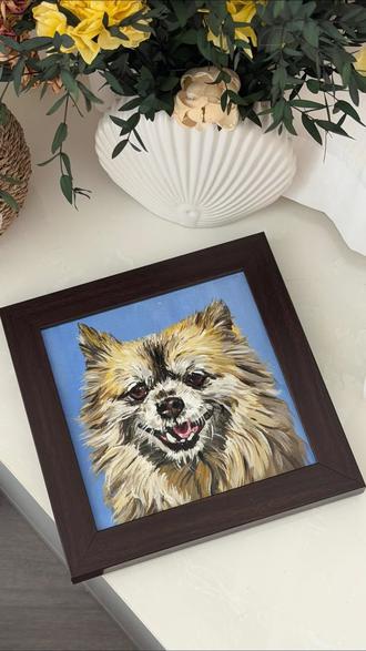用绘画记录可爱小黄狗
你家有中华田园犬吗~
#一张照片证明你的宠物被你养的很好 #狗 #中华田园犬 #丙烯手绘 #宠物肖像画定制