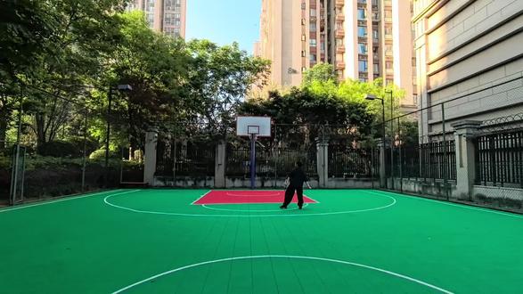 学习柔力球《中国觉醒》#晨练随拍#细节有误边练边纠###