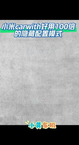 发现小米CarWith的隐藏配置模式了!用起来真的比普通模式好用100倍~
#真实生活分享计划 #抖加小助手 #小米carwith #carwith