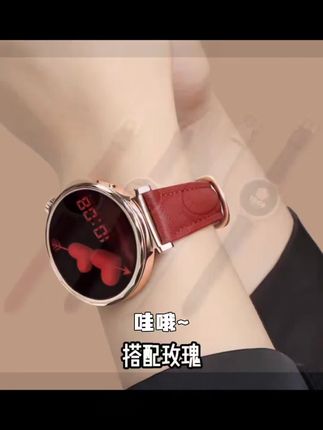 适用华为gt5表带女款gt4/3小香风真皮表带watch5/4/3pro腕带高级